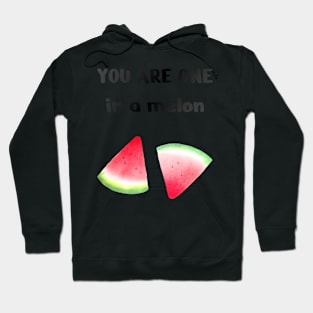 One In A Melon, Cute Funny Watermelon Hoodie